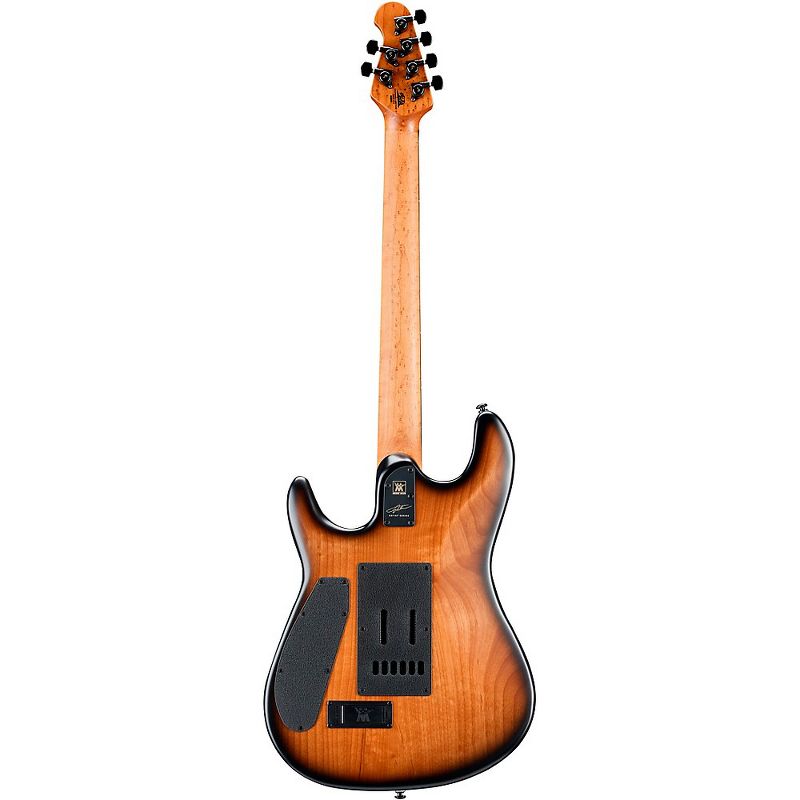 Ernie Ball Music Man Jason Richardson 6 String Electric Guitar with Black Hardware Buckeye Burl