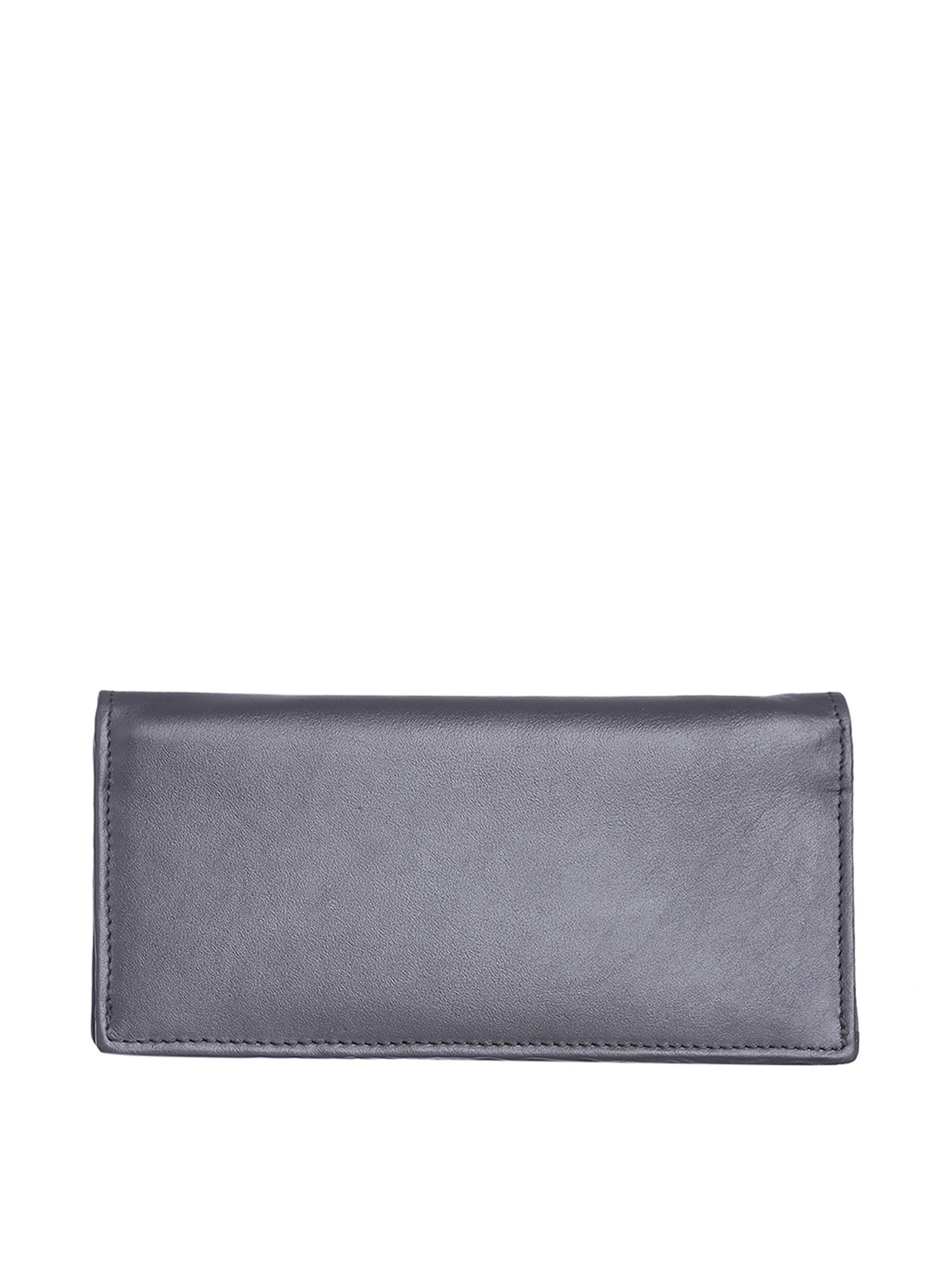 Kara Black Solid Bi-Fold Wallet for Women