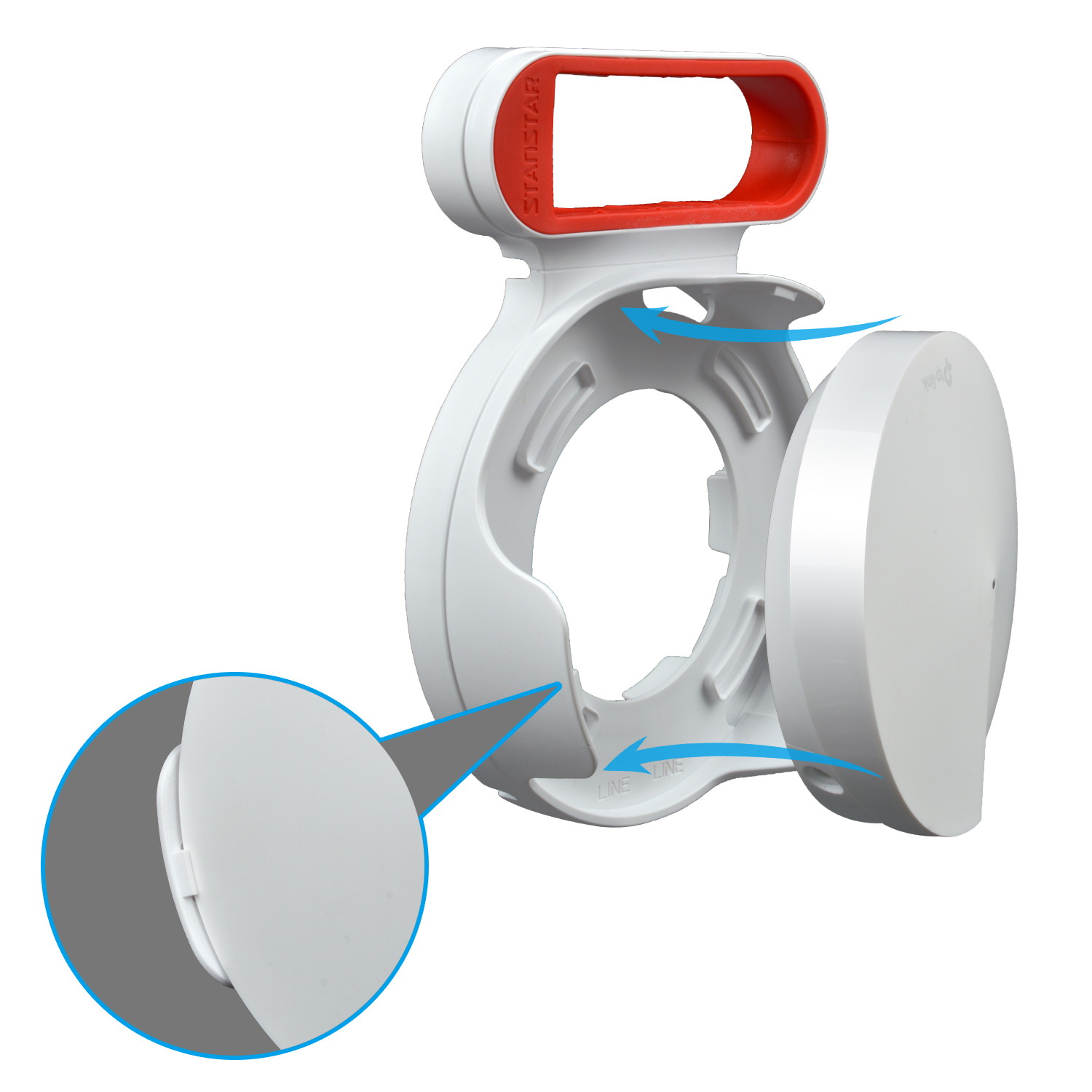STANSTAR Wall-Mounted WiFi bracket, specially designed for TP-Link Deco P7 Whole family mesh WiFi system router, can be installed on the wall or ceiling, which is easy to install.