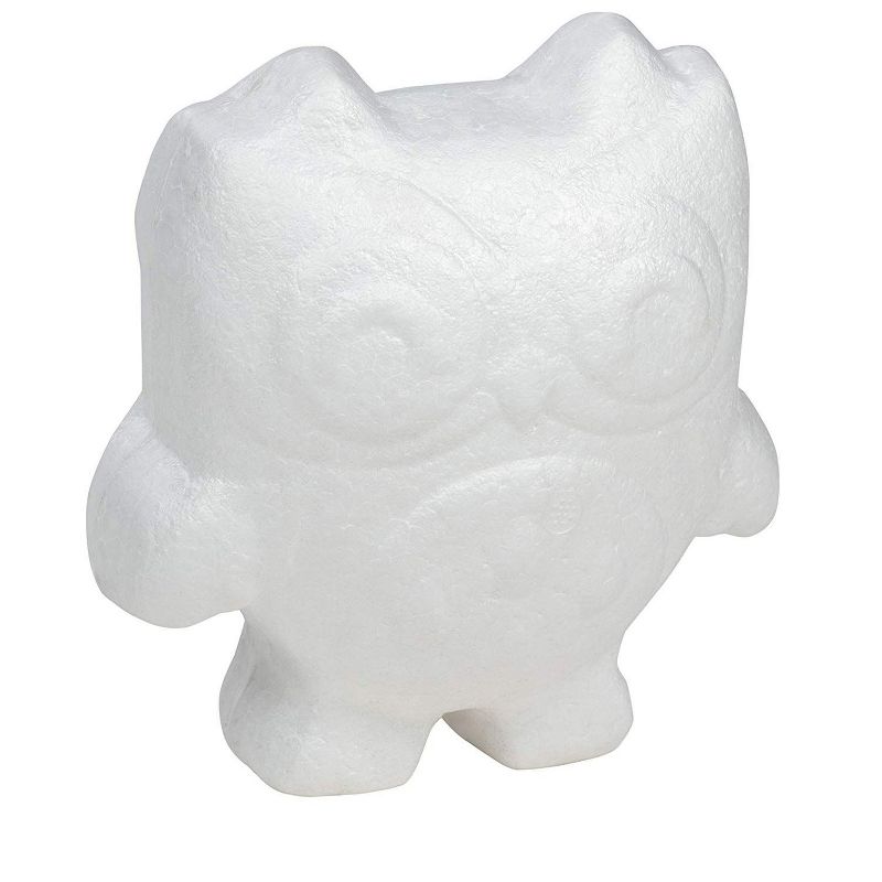4 Pack Polystyrene Foam Owl, Painting Activity for Kids, DIY Toy Figurine, Arts & Crafts Supplies for School Project, 5.5 inches