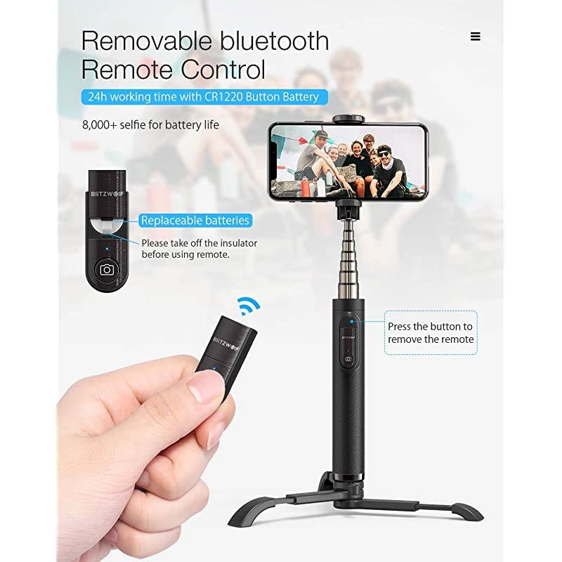 Selfie Stick Tripod,  Extendable Phone Tripod Lightweight Selfie Stick Bluetooth with Remote for iPhone 11 Pro/11/XS MAX/XR/XS/X/8/8 Plus/7/7 Plus/6s/6, Galaxy S10/S9/S9 Plus, More