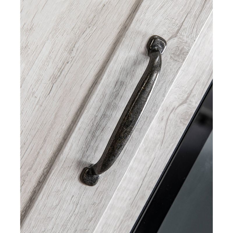 58" TV Stand For TVs up to 65" with Electric Fireplace Oak - Home Essentials