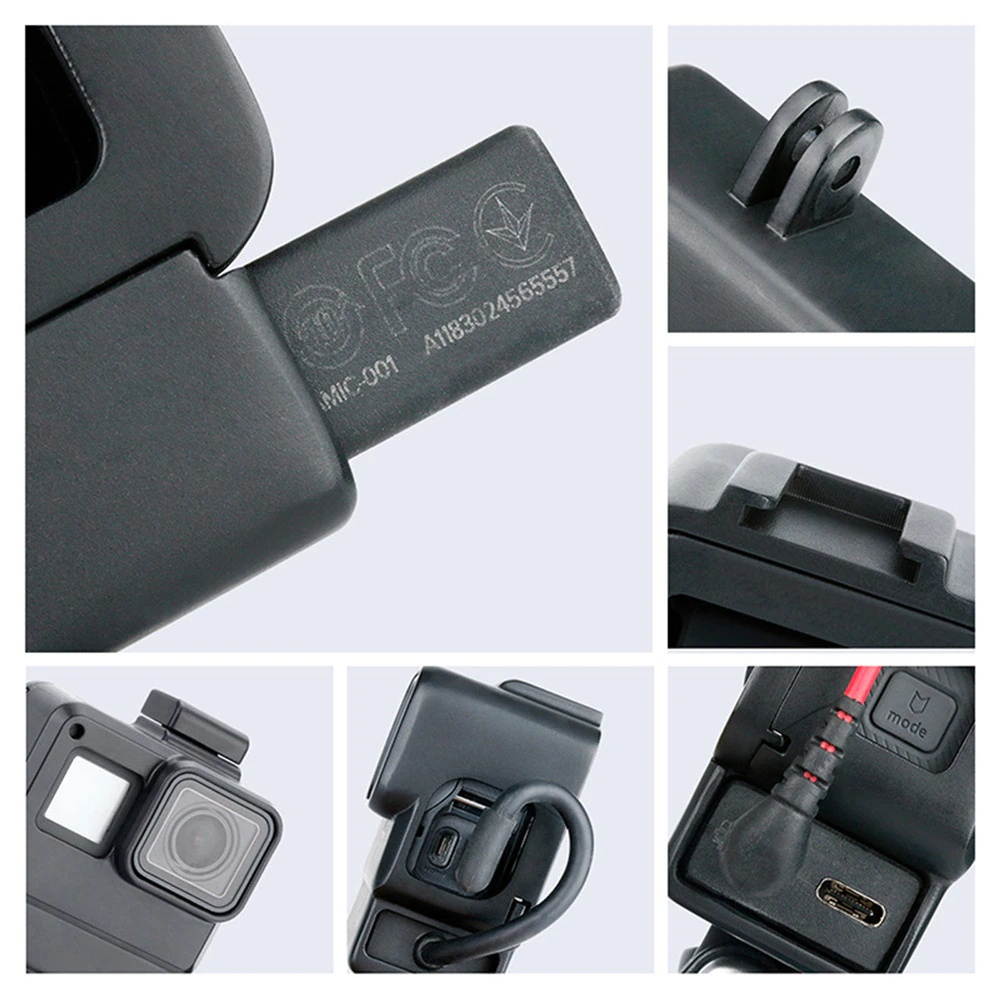 Protective Case Housing Shell for GoPro Hero 7/6/5 Cage Frame Cold Video Shooting Vlog Hot-shoe Case for Microphone LED Light