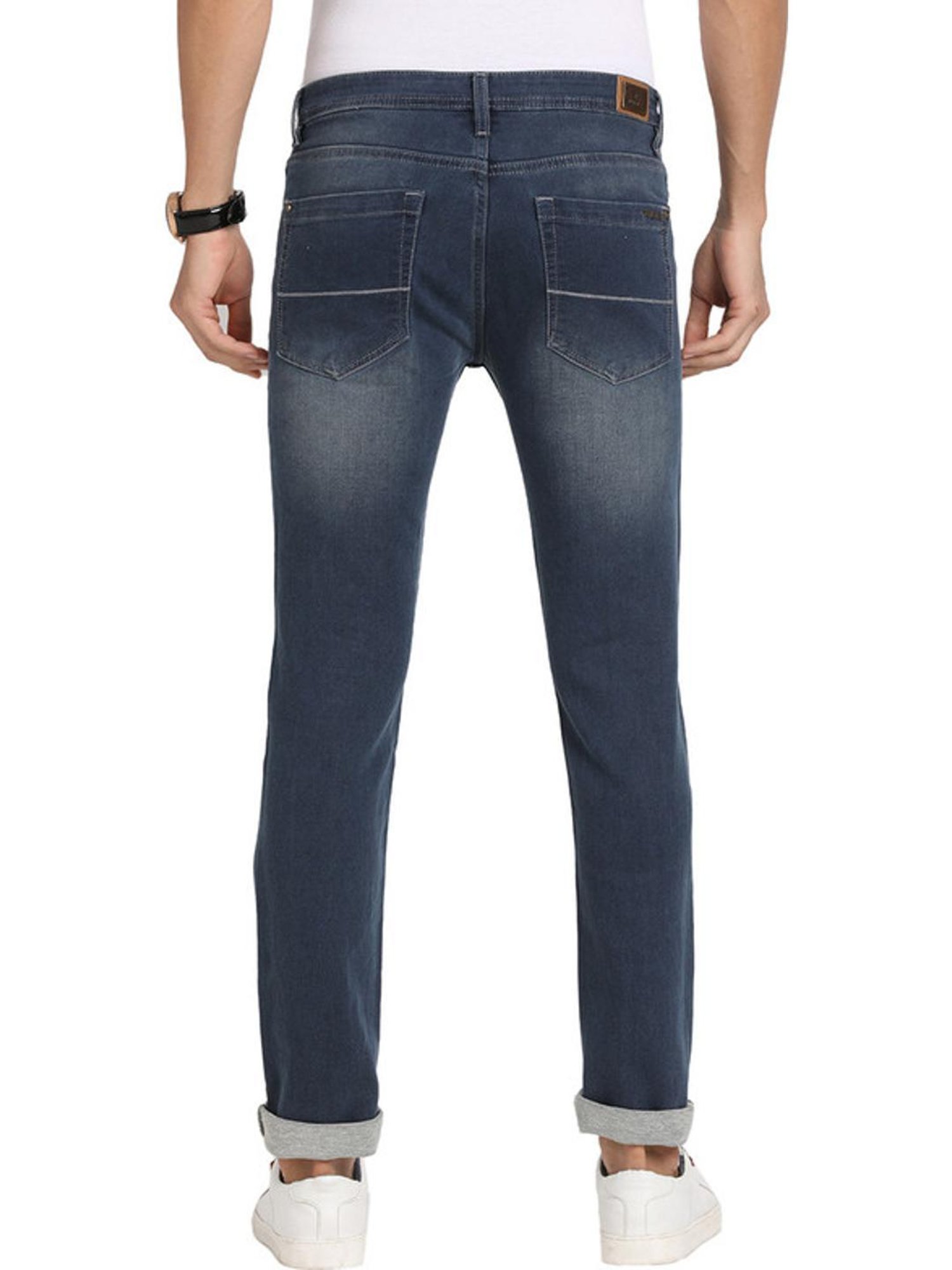Turtle Blue Narrow Fit Stretchable Jeans