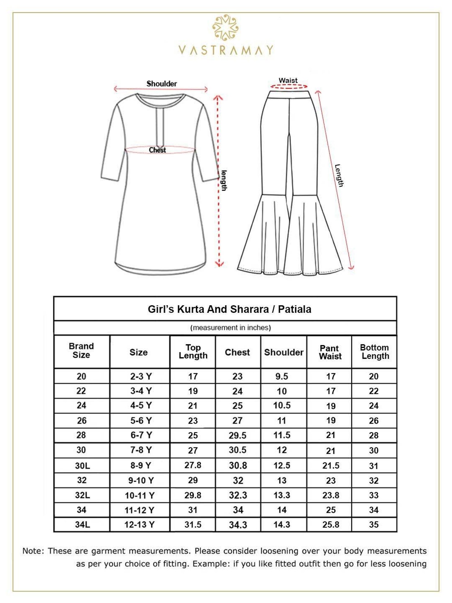 VASTRAMAY Girls Grey & Maroon Floral Full Sleeves Clothing Sets