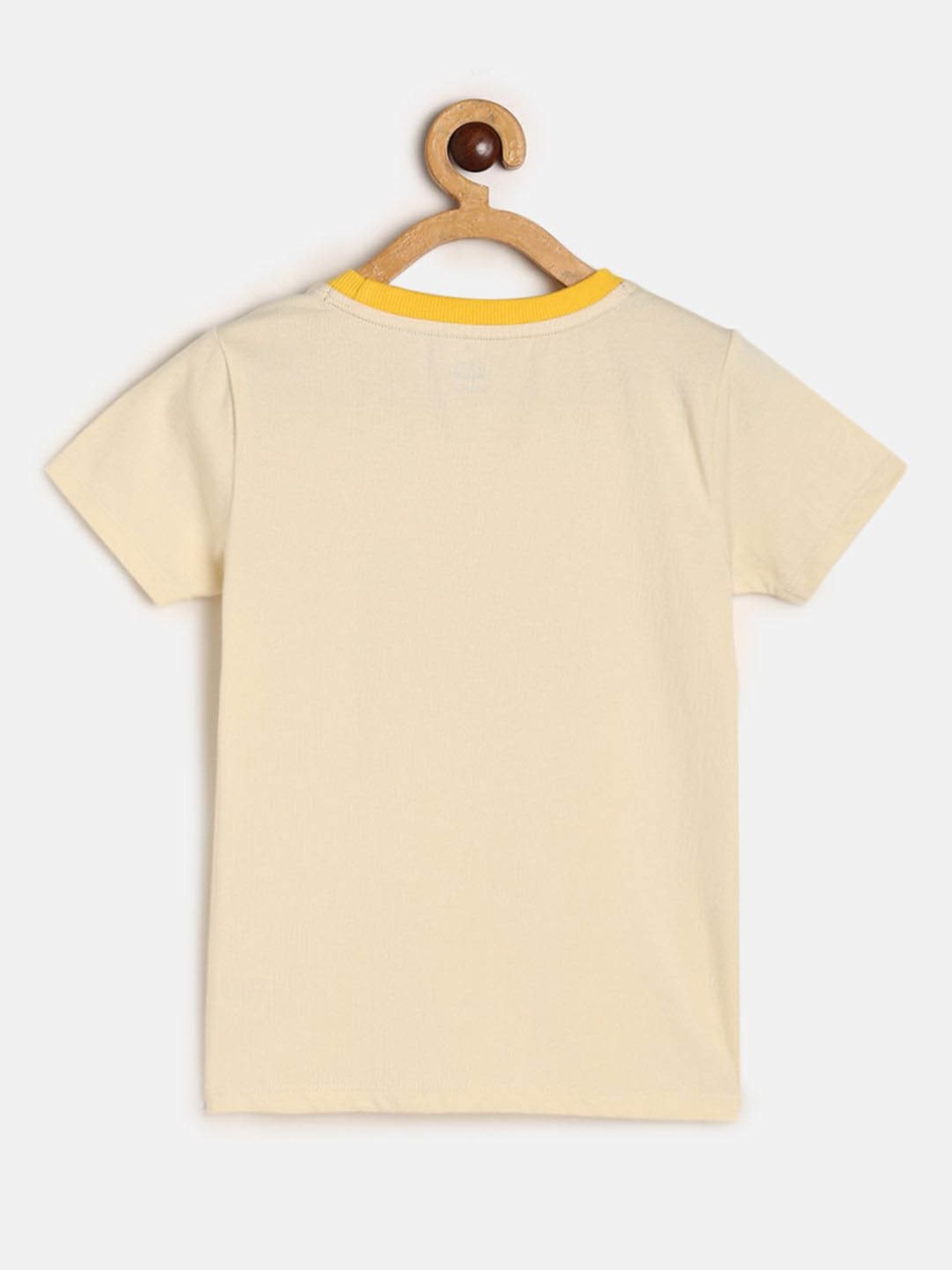 MINIKLUB Kids Cream Printed T-Shirt