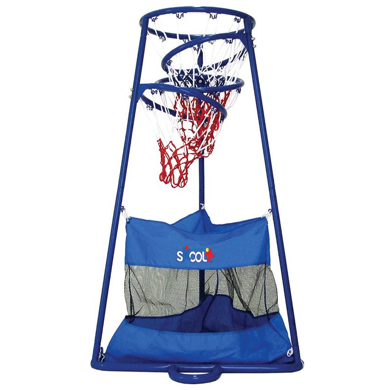 Children's Factory 4 Ring Basketball Stand With Storage Bag