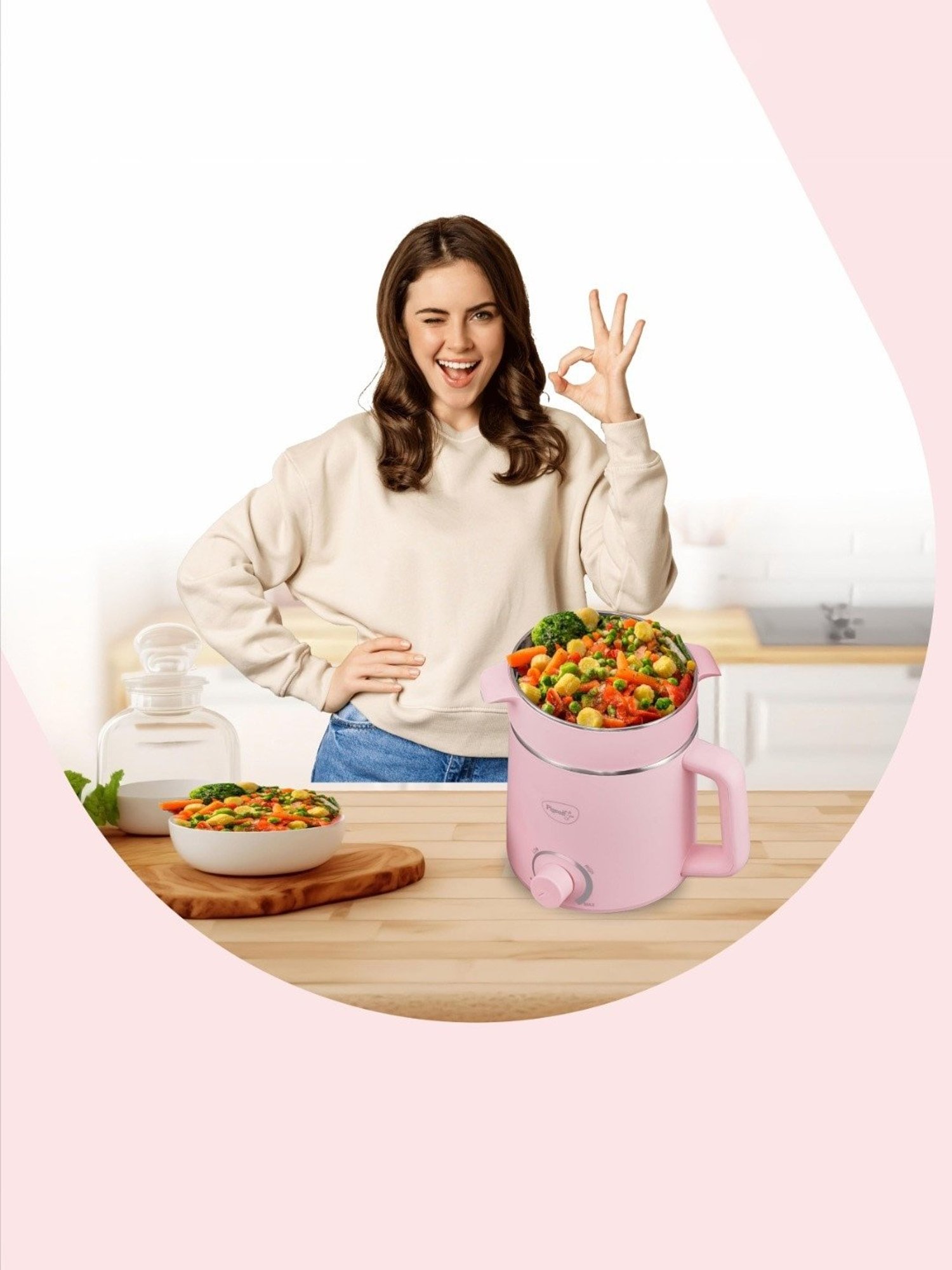 Pigeon by Stovekraft Swift Multi Cook Kettle 1.5L (Blue)