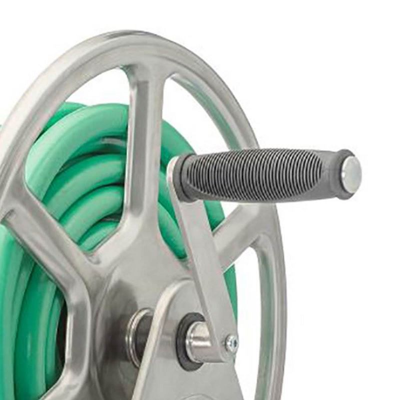 Liberty Garden LBG709S2 Dual Mounted Steel Garden Hose Reel w/ Crank Handle