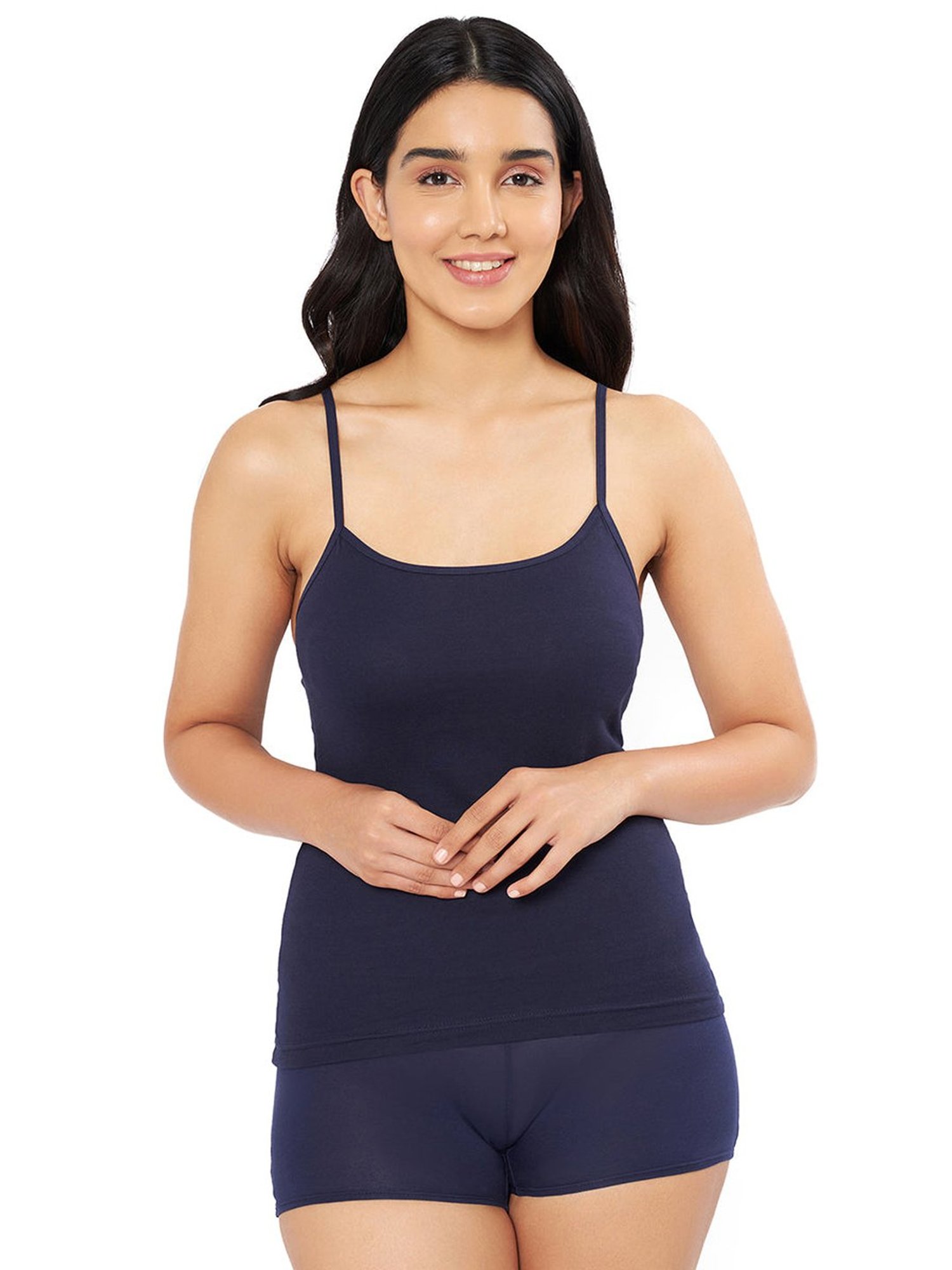 Amante Navy Cotton Camisole