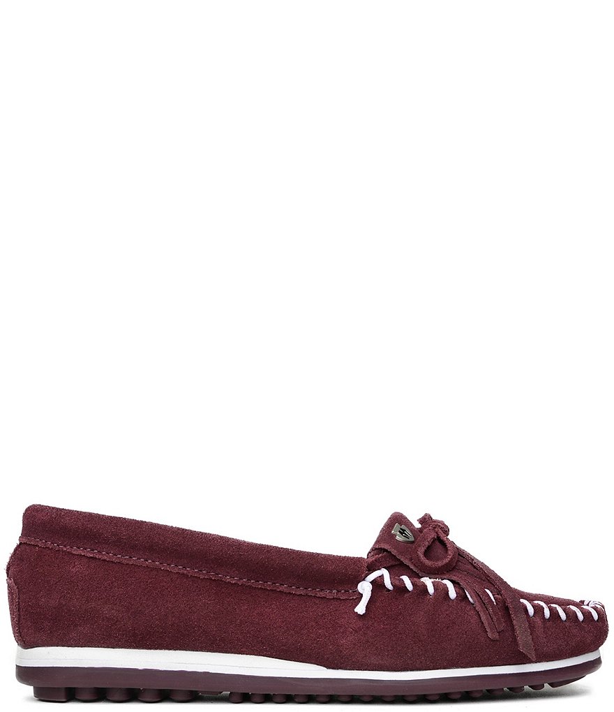 Minnetonka Kilty Plus Suede Moccasins