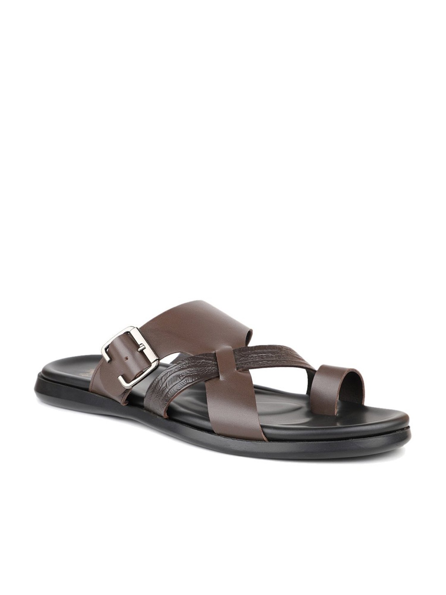 Atesber by Inc.5 Men's Brown Toe Ring Sandals
