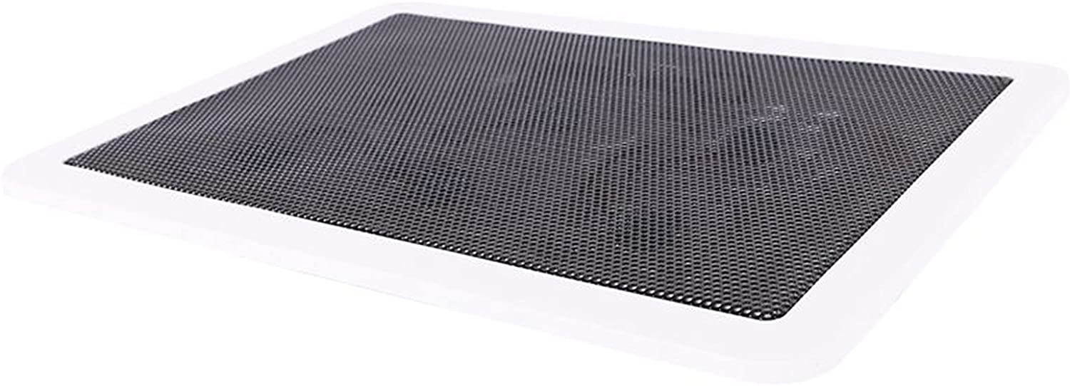 RGB Laptop Cooling Pad with 6 Quiet LED Fans 5 Heights Adjustable and Phone Stand, Dual USB Ports Gaming Laptop Cooler for 11"-18" Gaming Laptops (Blue)