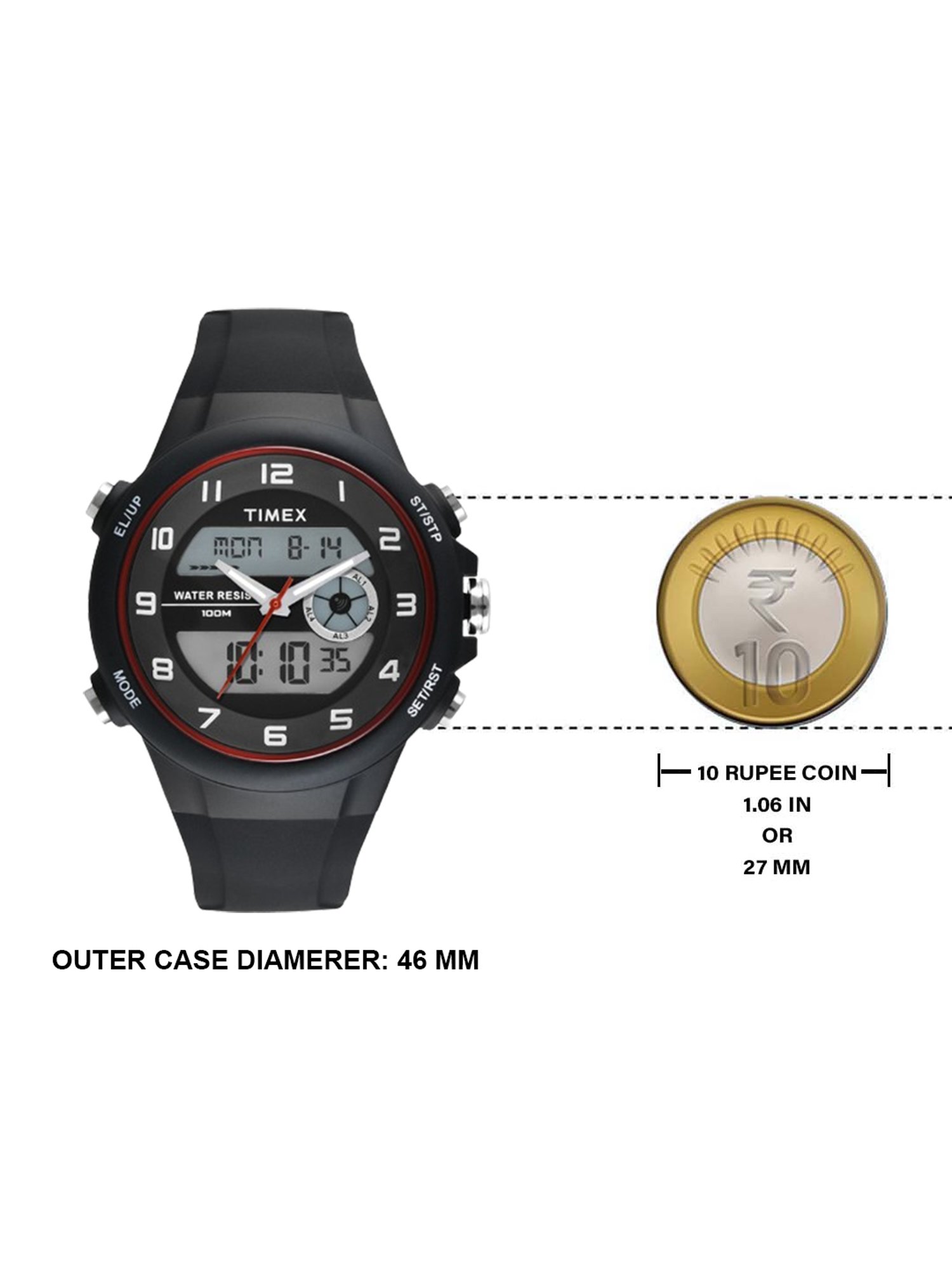 Timex TWESK3201T E Com SMU Ana Digi Analog-Digital Watch for Men