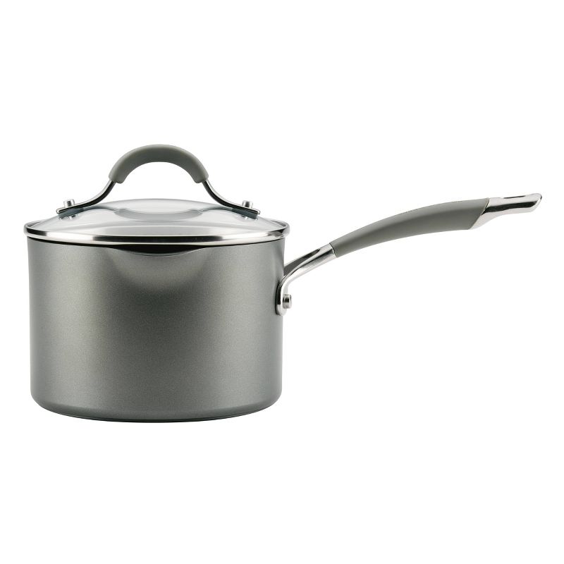 Circulon Elementum 10pc Hard Anodized Nonstick Cookware Set Oyster Gray