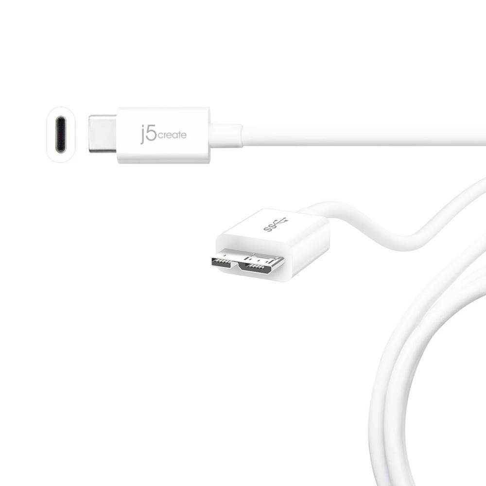 j5create USB Type-C&trade; 3.1 To USB&trade; 3.0 Micro-B Cable