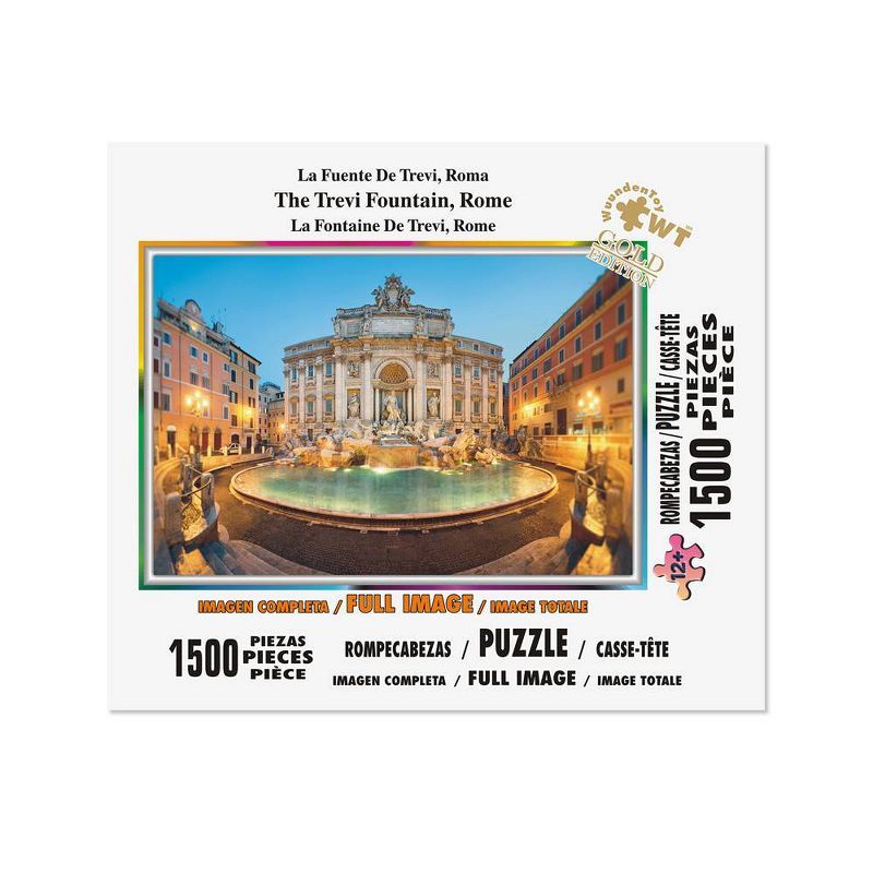 Wuundentoy Gold Edition: The Trevi Fountain Rome Jigsaw Puzzle - 1500pc
