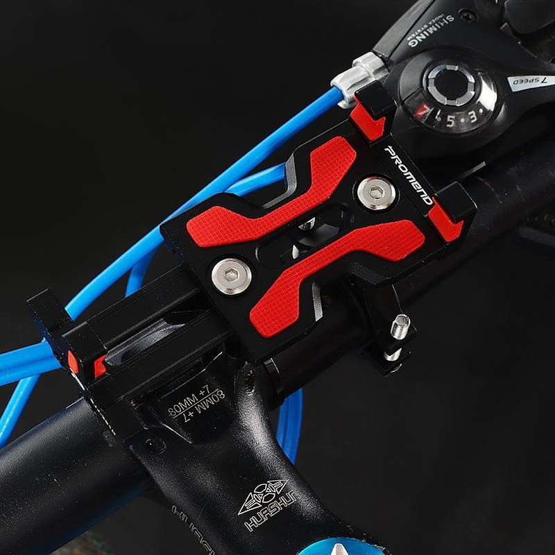 Bike Bicycle Motorcycle Mount Phone Holder Stand Aluminum Waterproof Adjustable For 4.0-6.0 inch Smart Phone Black