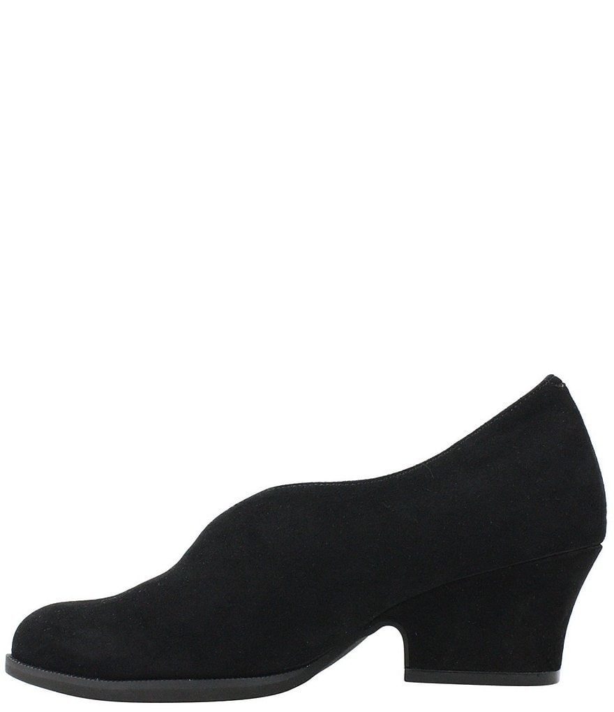 L'Amour Des Pieds Jesicca Suede Block Heel Shooties