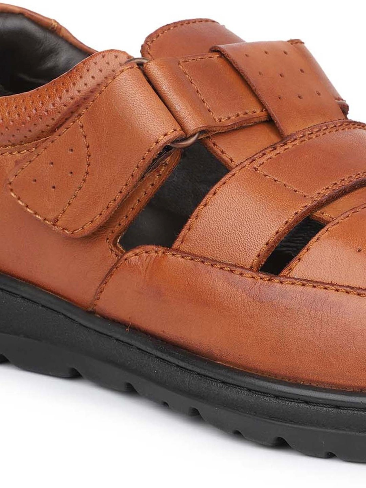 Atesber Men's Tan Fisherman Sandals