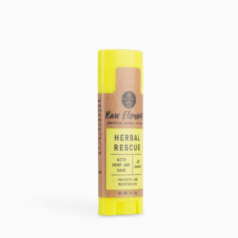 Raw Elements Herbal Rescue Lip Balm - 2ct