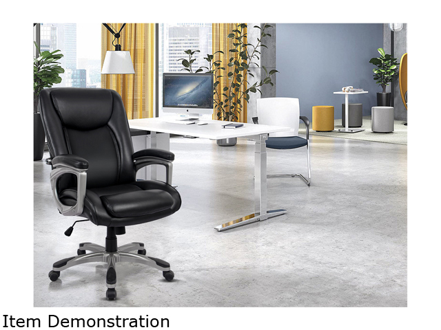 RIMIKING Ergonomic Memory Foam Executive Office Chair - Adjustable Height Built-in Lumbar Support Tilt Angle Computer Desk Chair, Swivel Thick Padded for Comfort