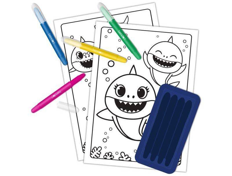 Baby Shark Coloring With Jumbo Twist Crayons