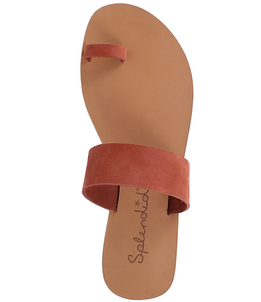 Splendid Serenity Leather Toe Ring Thong Sandals