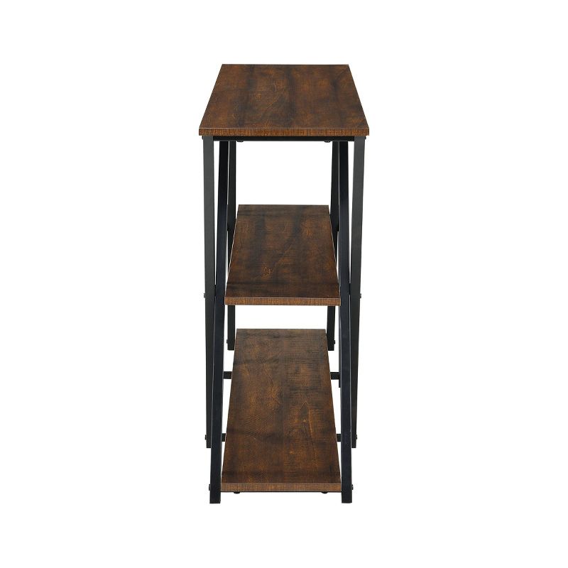 Dowell Console Table Elm/Black - Carolina Chair & Table