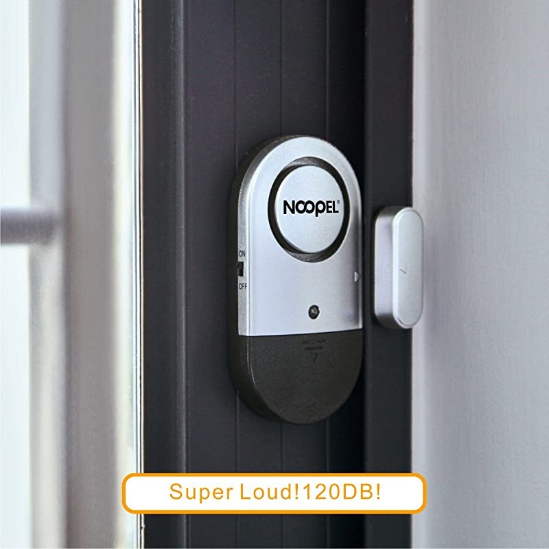 Window Door Alarms 4 Pack  Pool Alarms for Doors Magnetic Entry Sensor Burglar Alert 120DB Loud for Home Security Kids Safety