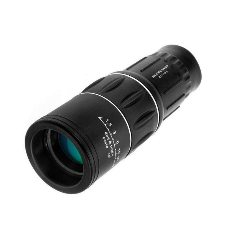 HD Telescope Camera 16X52 BAK4 Hunting Monocular Zoom Travel High Power Magnification Quality Binoculars Bird Watching Spyglass