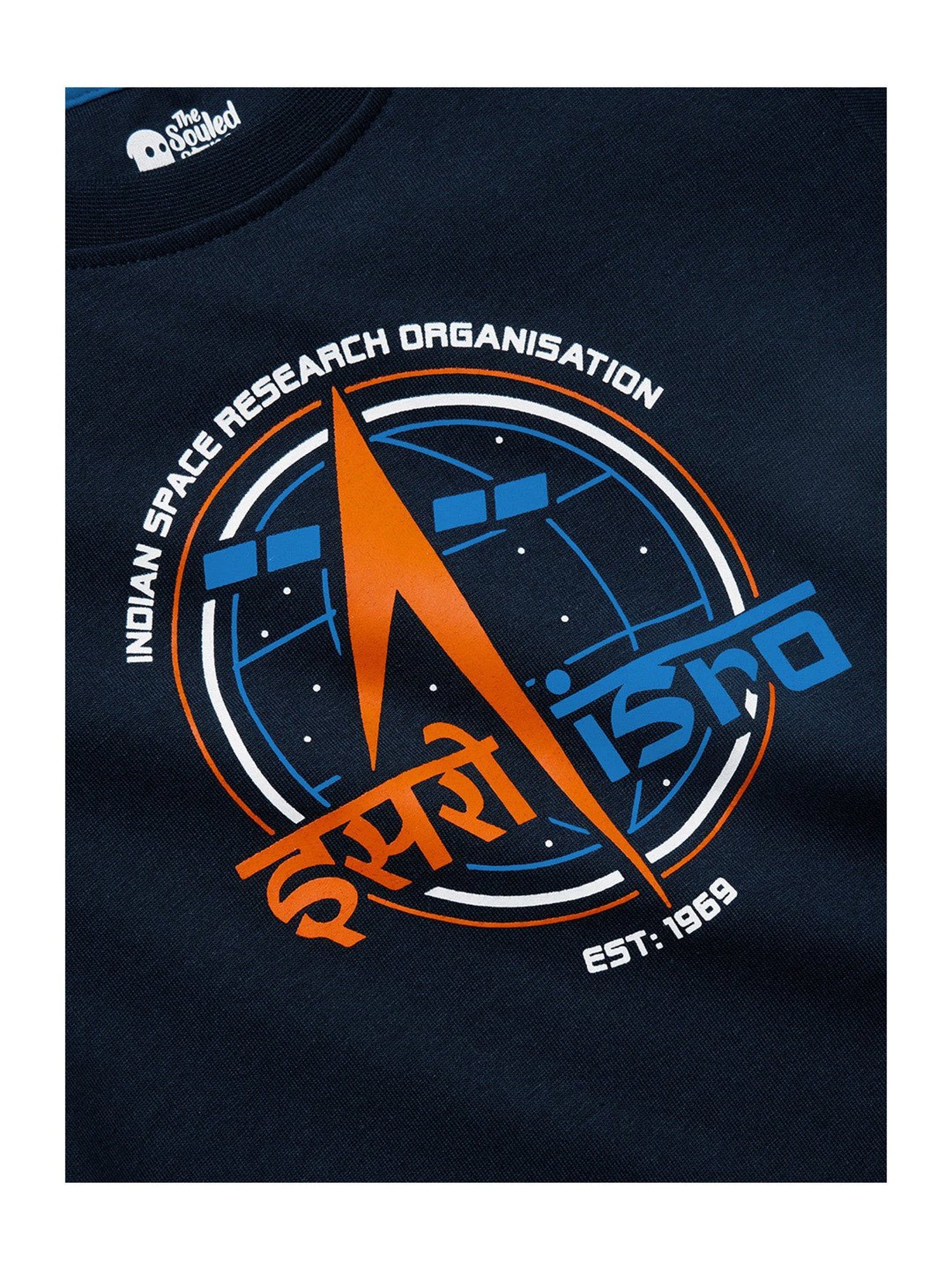 The Souled Store Kids Navy Printed T-Shirt