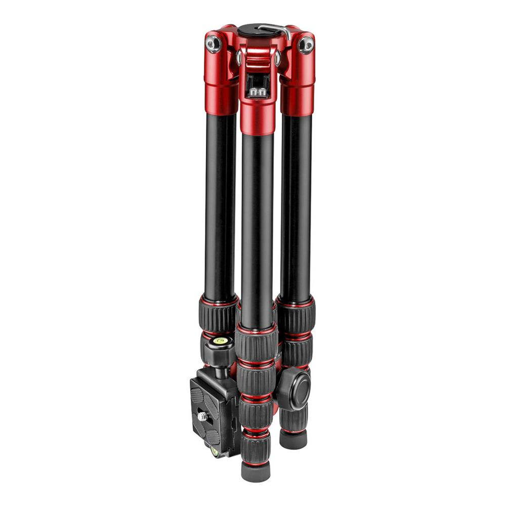 Manfrotto Element Traveler Small 5-Section Aluminum Tripod with Ball Head, Red