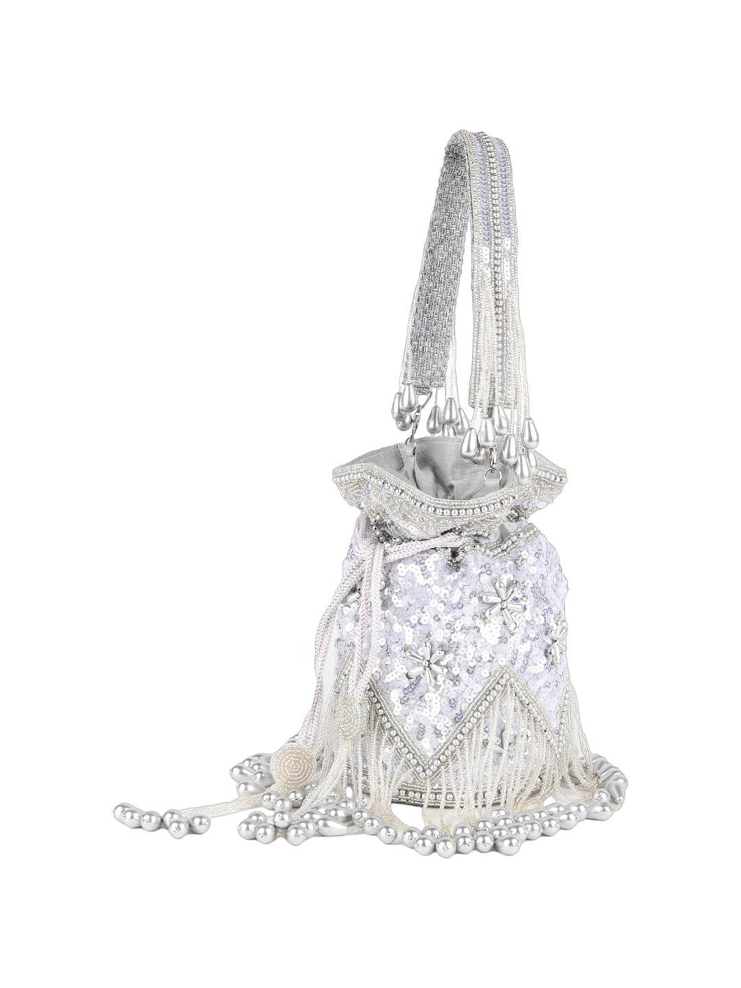 Call It Spring Silver Embellished Potli