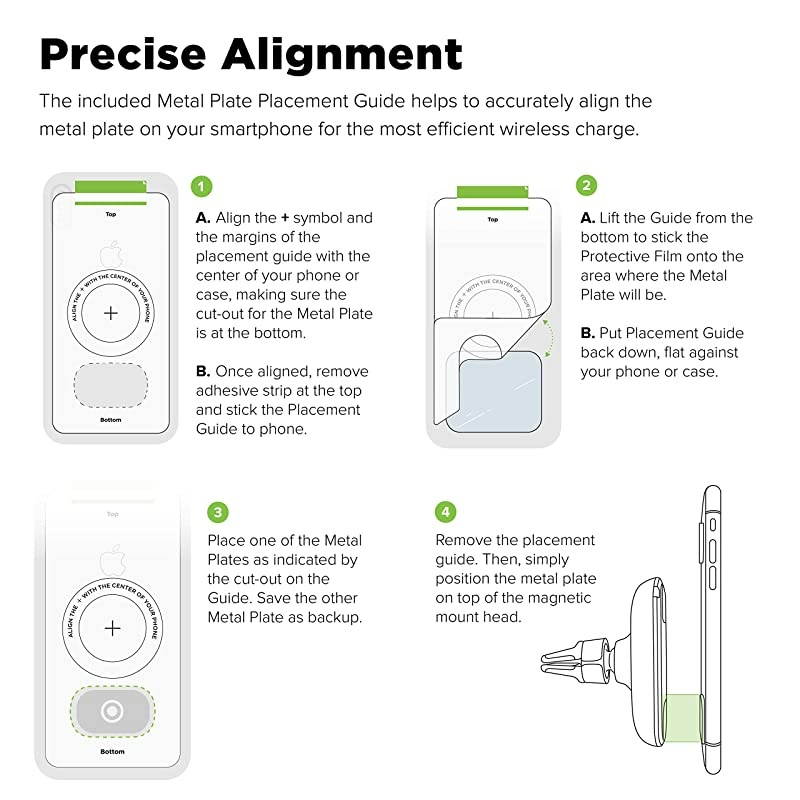 iTap 2 Wireless Magnetic Qi Wireless Charging Air Vent Mount | Compatible with IPhone XS XR X Max Samsung S10 S9 + Smartphones | + Dual Car Charger