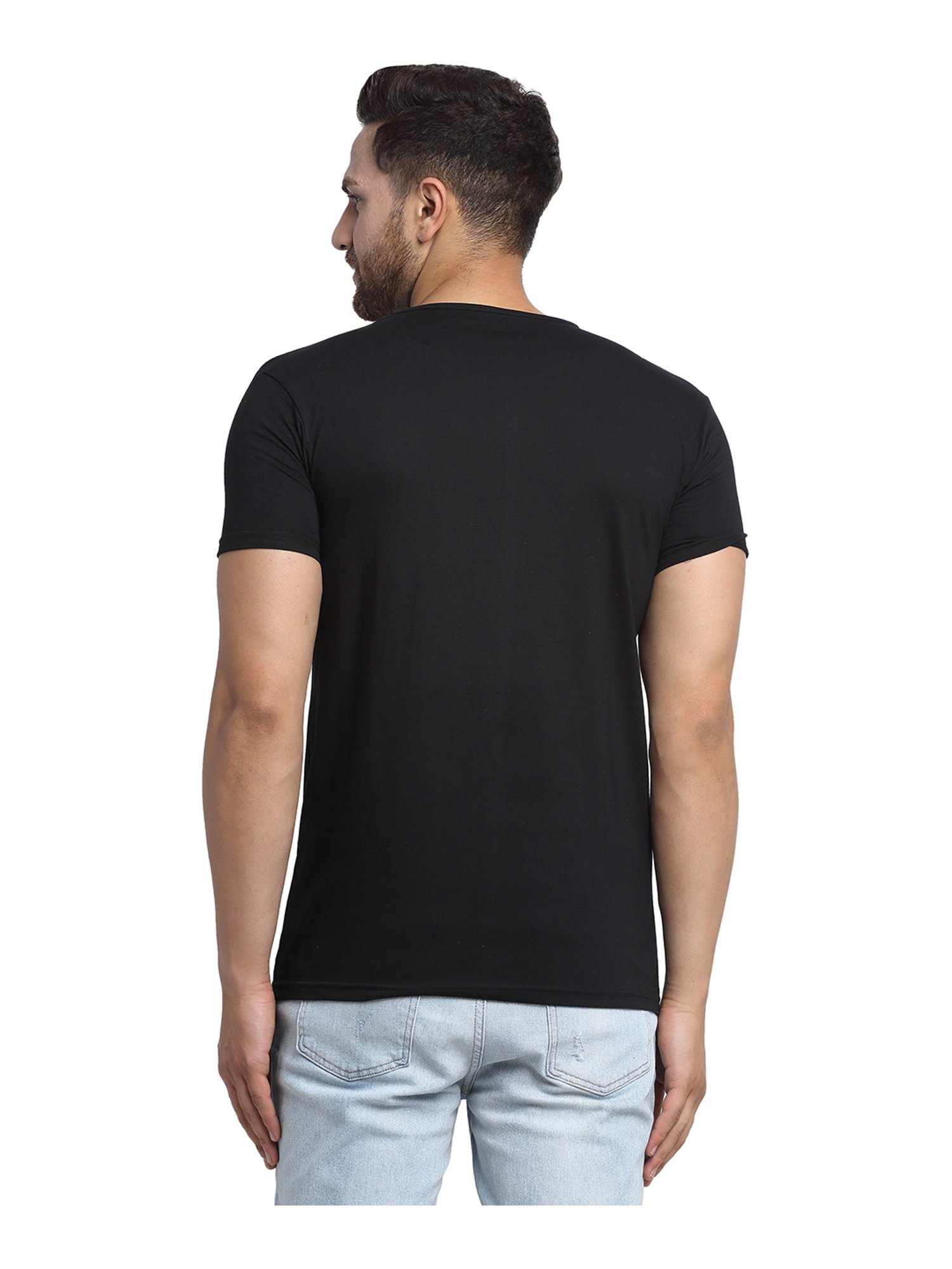 Vimal Jonney Pink & Black Printed T-Shirt - Pack of 2