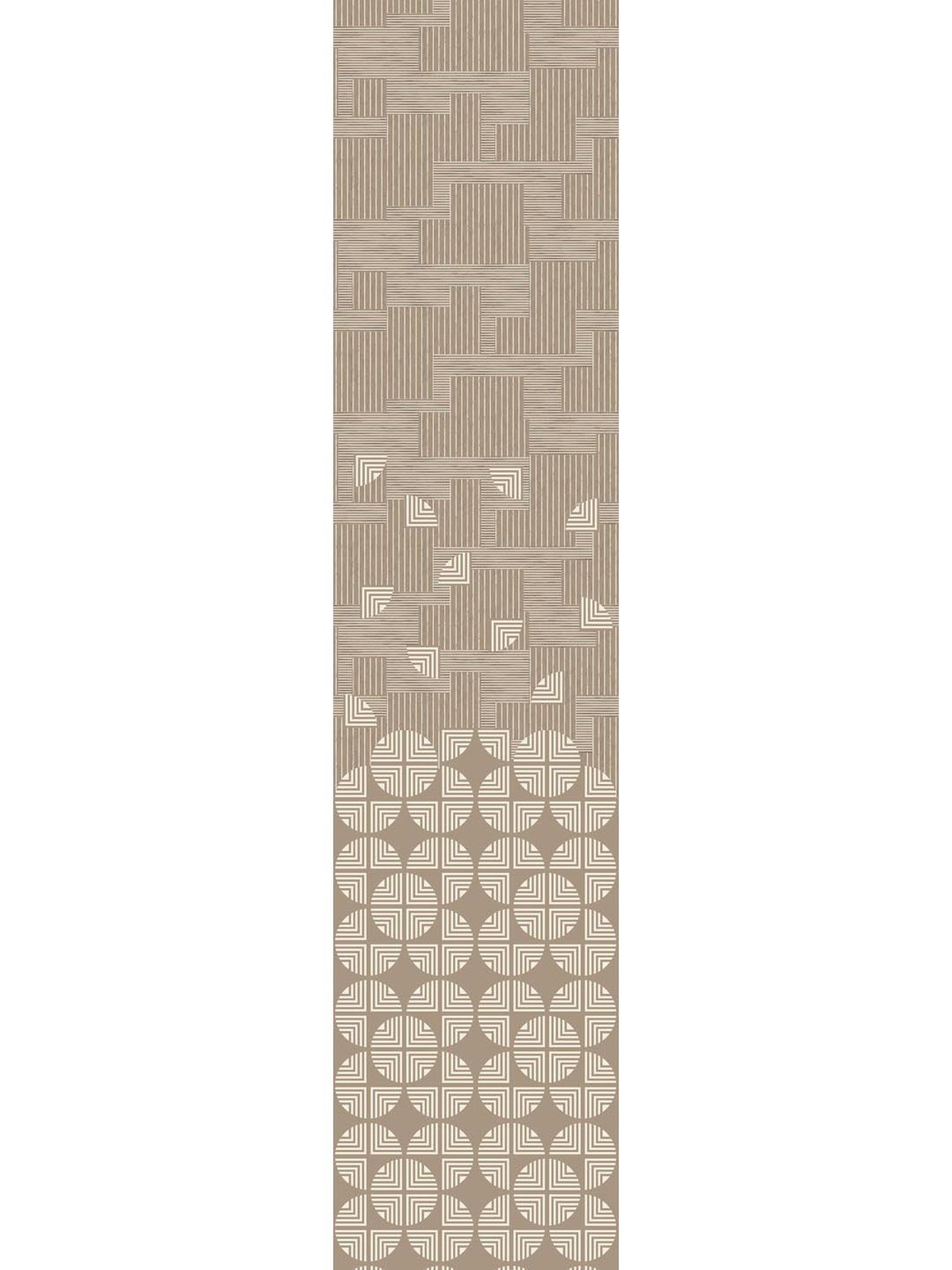 Spaces Atrium Brown & Beige Cotton 144 TC Quilts - Set of 1