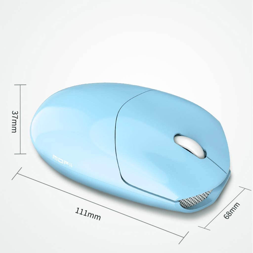 MOFII Bluetooth Mouse - Compact Wireless Mouse Bluetooth 5.1 Tech Compatible with Computer, PC, Notebook, MacBook, Laptop, Windows, iPad, Mac OS, Chrome or Android (Blue)