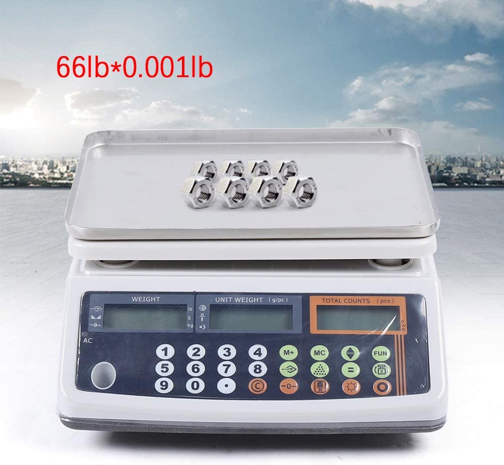 LOYALHEARTDY 66Ib*0.001Ib Electronic Postal Scale/Coin Accurate Digital Scale/ 110V in the United States