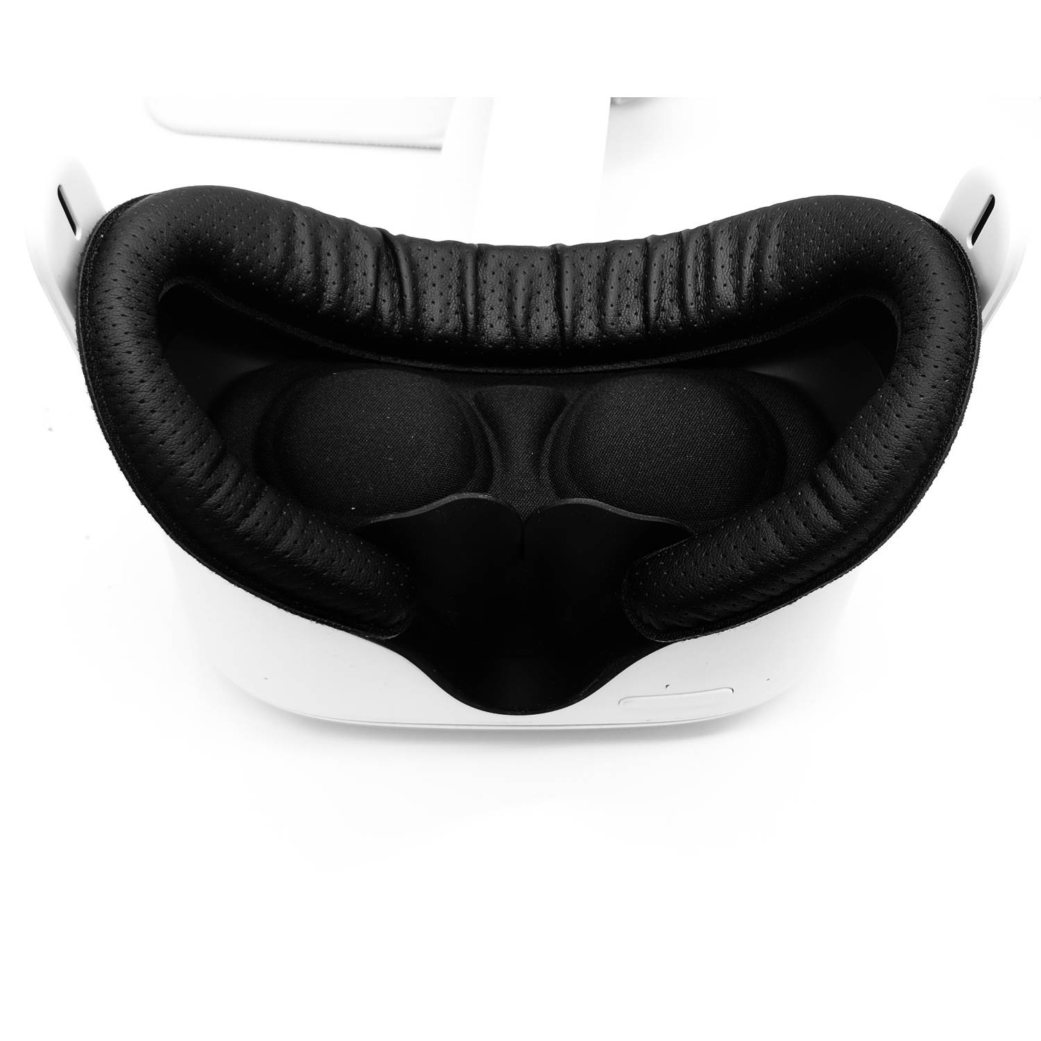 Upgrade Facial Interface Bracket & Protein Leather Foam Face Cover Pad & Lens Cover Silicone Anti-Leakage Nose Pad for Oculus Quest 2 Accessories Set 4 in 1
