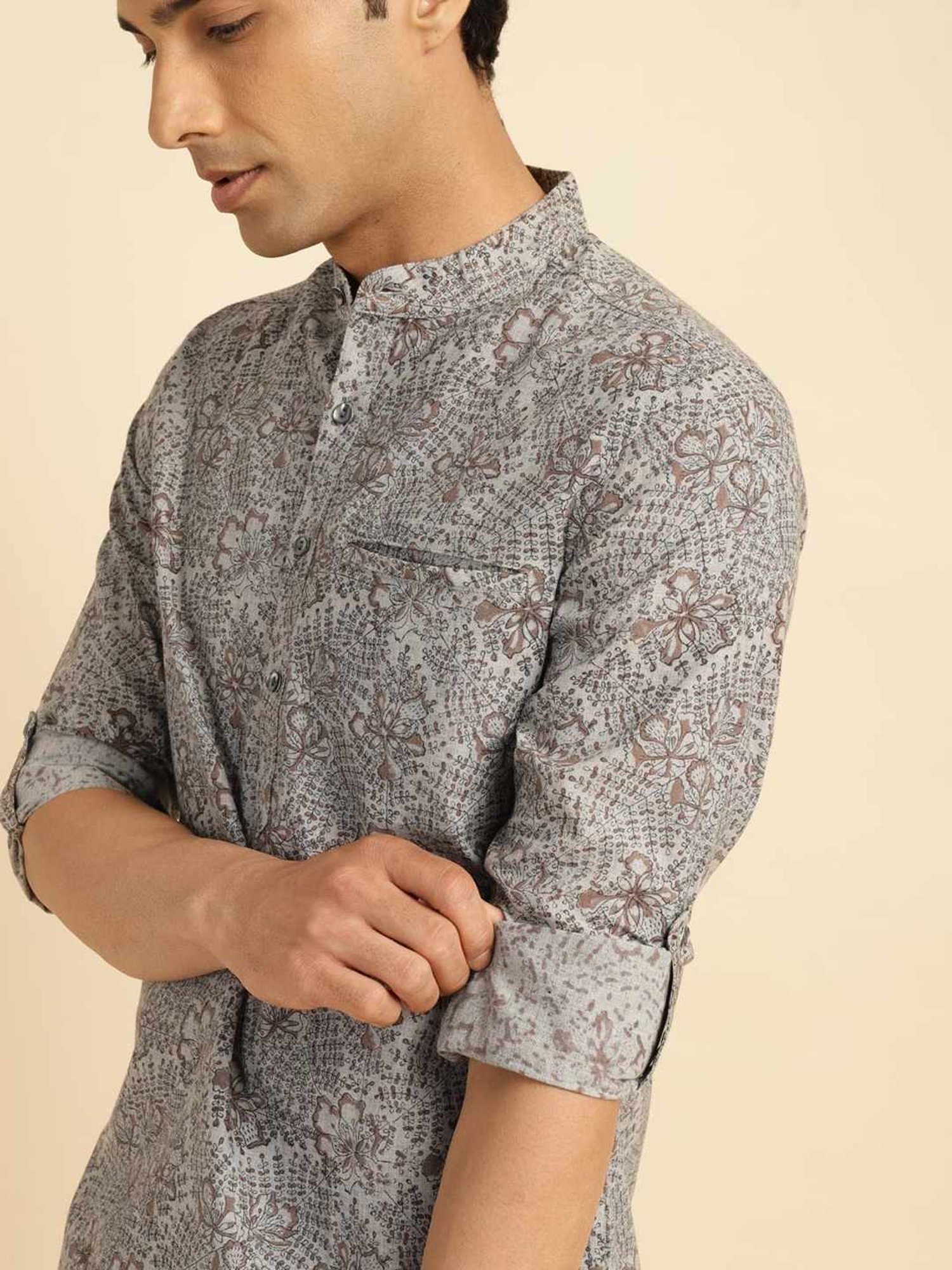 High Star White Cotton Relaxed Fit Striped T-Shirt