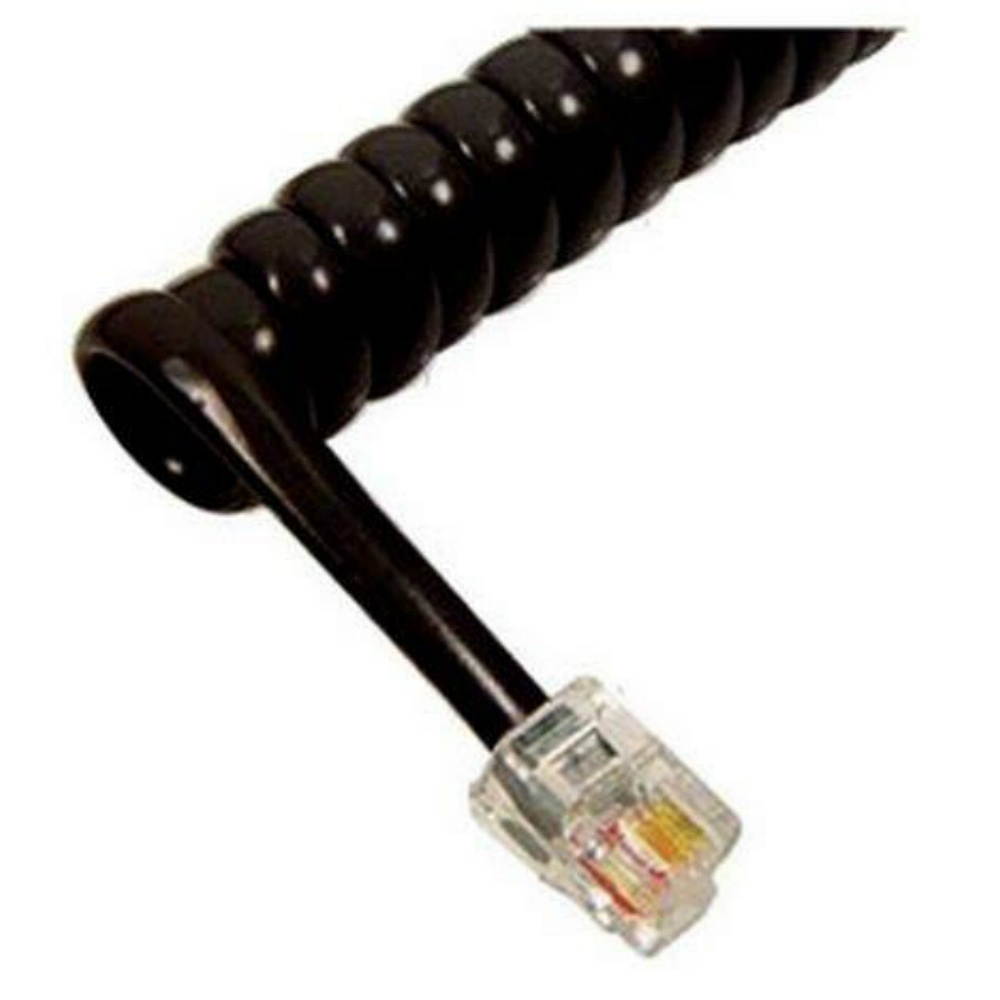 HANDSET CORD 12',Flat Black