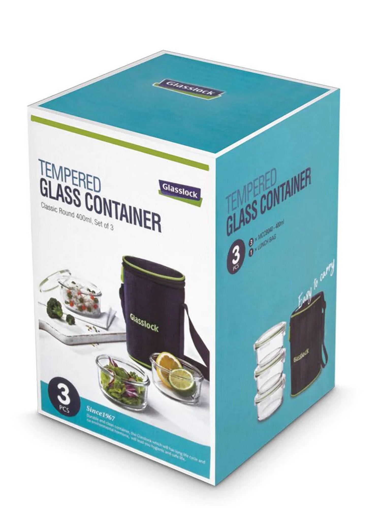 Glasslock Transparent Glass 400 ml Jars and Container