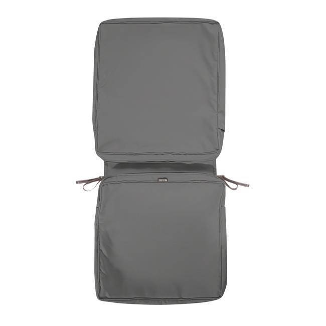 Classic Accessories 60-438-010801-RT Montlake Fadesafe Chair Cushion Cover, Light Charcoal - 44 x 20 x 3 in.