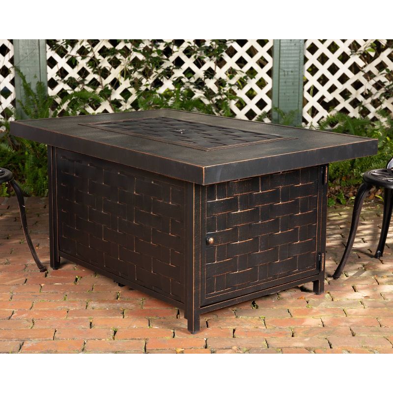 DeckMate 30371 Avondale Outdoor Backyard Patio Portable Steel Fire Bowl Fire Pit, Antiqued Copper Finish