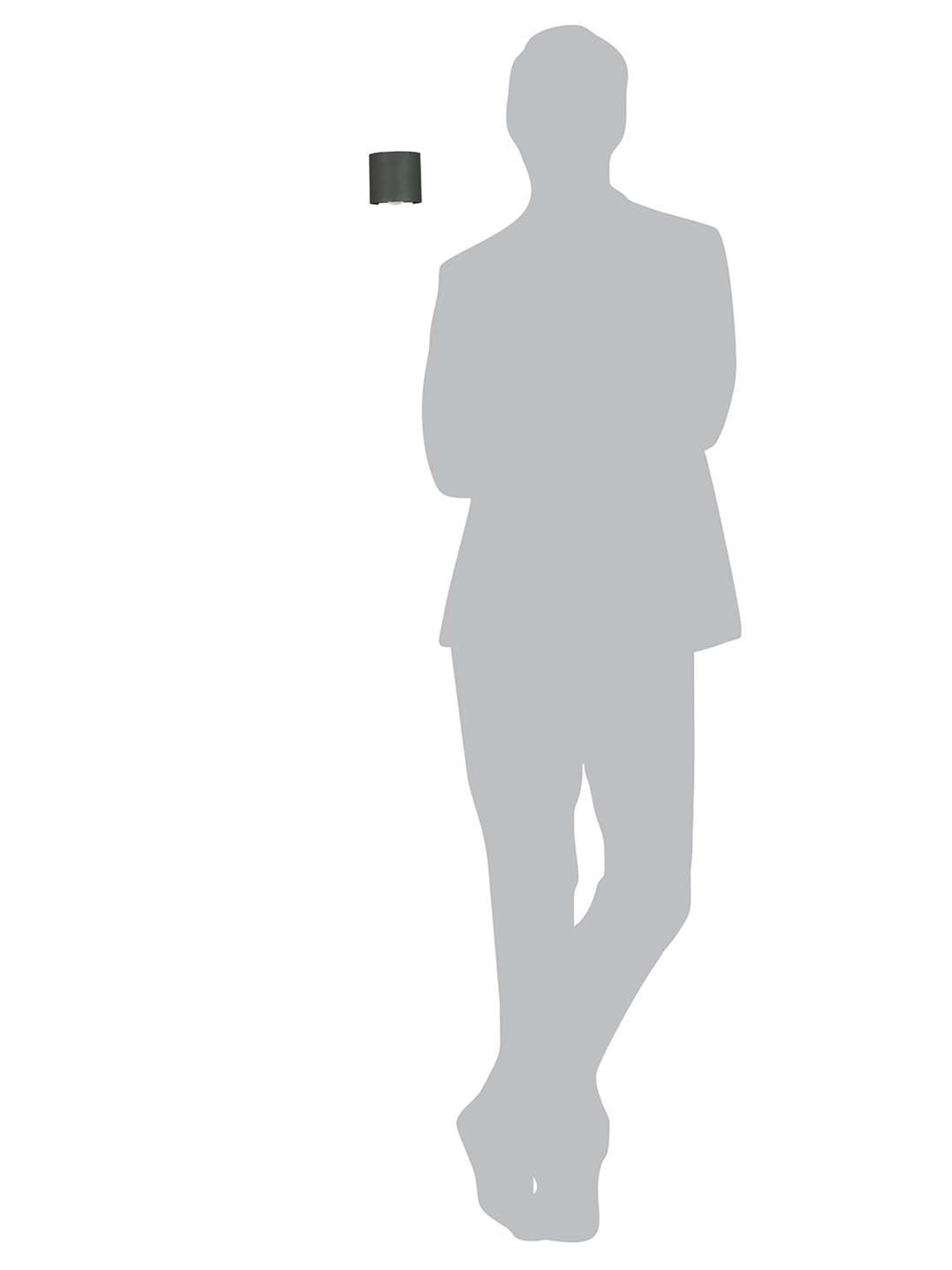 Fos Lighting Curved Square 3-Inch Aluminium Outdoor LED Light