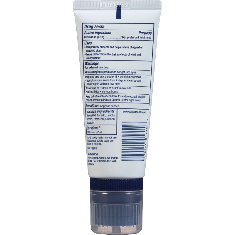 Aquaphor Healing Ointment with Touch Free Applicator For Dry & Cracked Skin - 3oz