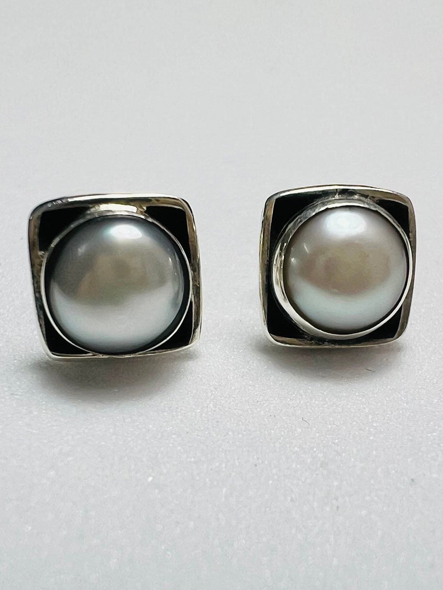 Arte Jewels 925 Sterling Silver Pearl Stud Earrings for Girls & Women