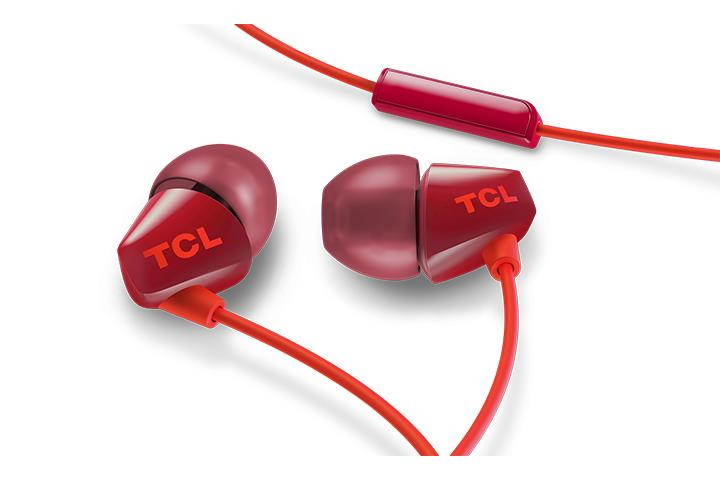 TCL SOCL100 Wired In-Ear Headphones with Mic - Sunset Orange