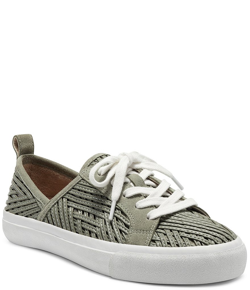 Kendall + Kylie Women's Anthracite Leopard EZORA 2.0 Low Top Lace Up Multi Sneakers